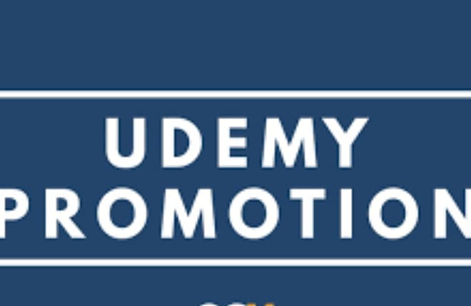 I will do massive udemy course promotion, online course promotion