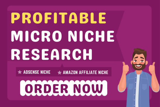 I will do micro niche research and competitor analysis