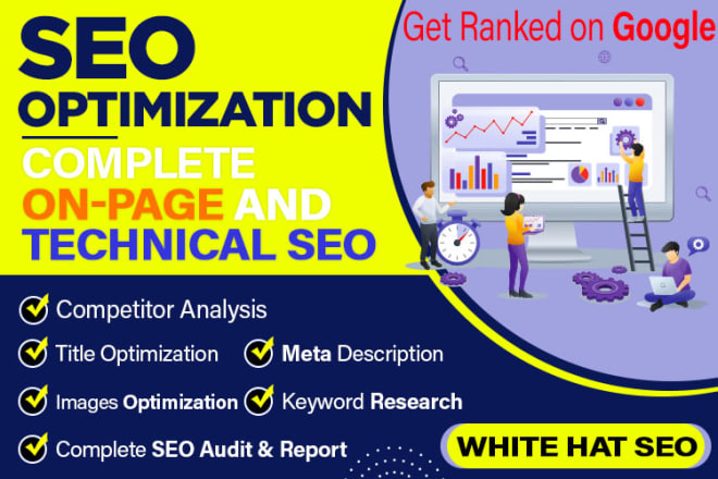 I will do onpage and off page SEO optimization for your website ranking