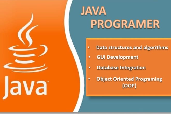 I will do oop projects gui java application java assignments data structure java task