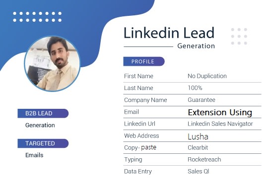 I will do perfect b2b linkedin lead generation targeted emails