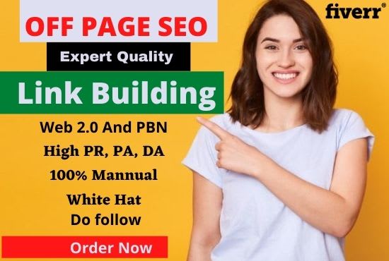 I will do permanent SEO backlinks and top quality link building in da sites
