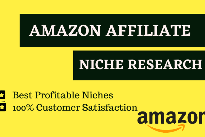 I will do profitable niche for amazon affiliate keyword research