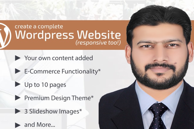 I will do responsive web design and build a complete website