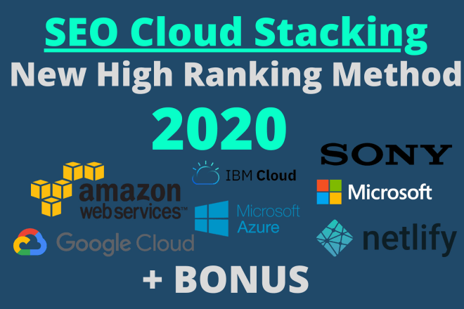 I will do seo cloud stacking backlinks new method best results