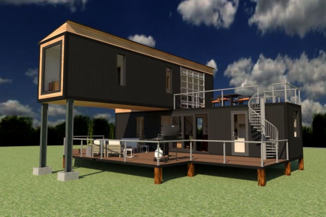 I will do shipping container home house restaurant and shop