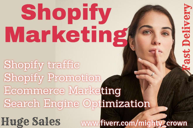 I will do shopify promotion traffic marketing for shopify sales ecommerce marketing