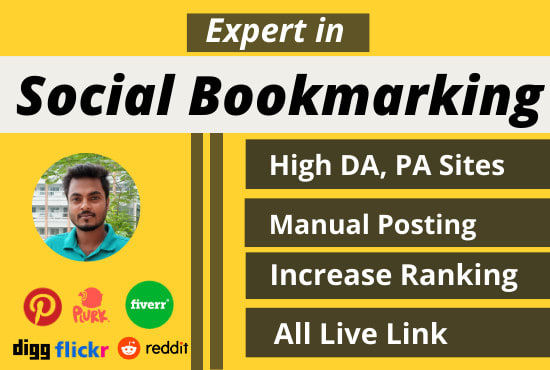I will do social bookmarking submission with high quality sites