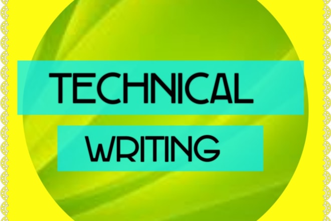 I will do technical blog post and technical writing