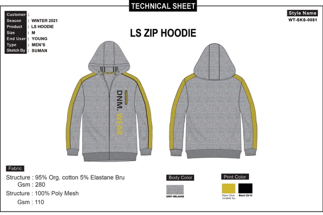 I will do trendy modern hoodie design
