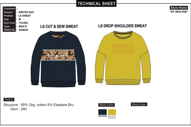 I will do trendy modern sweatshirt design