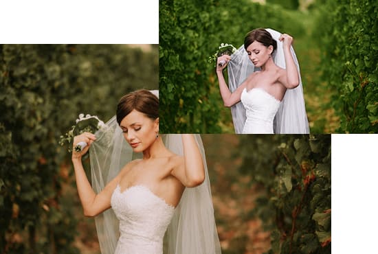 I will do wedding photo retouching with color correction
