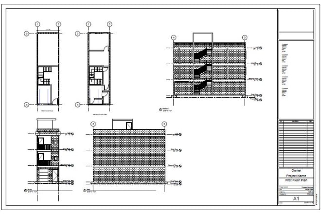 I will draft 2d and 3d drawings in revit architecture