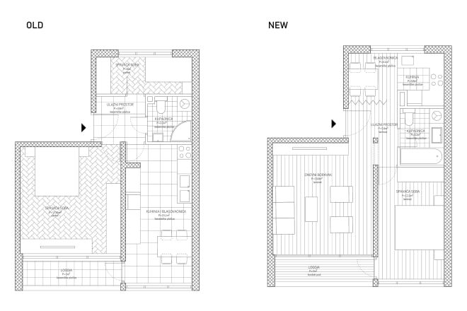 I will draw architectural floor plans and sections