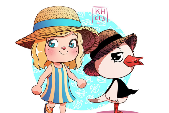 I will draw in animal crossing style