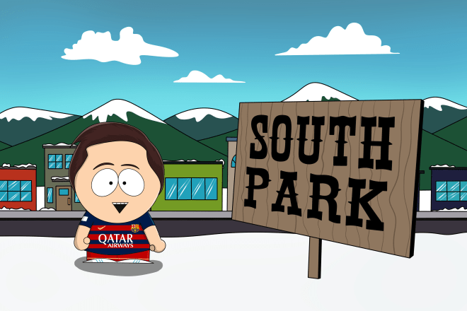 I will draw south park cartoon portrait caricature free background