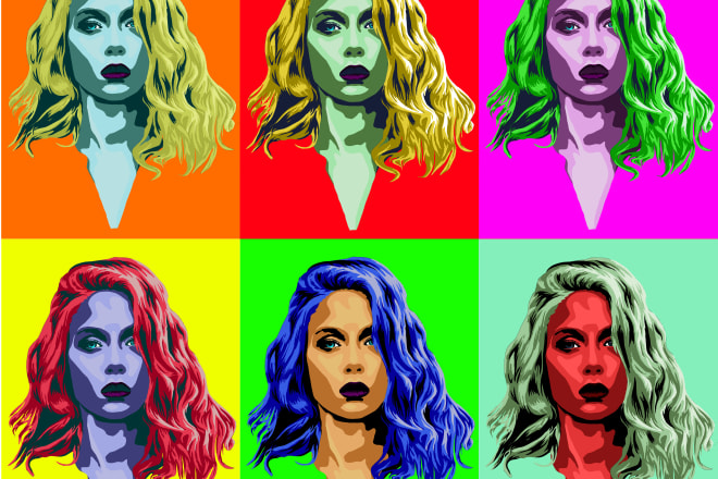 I will draw you in pop art style