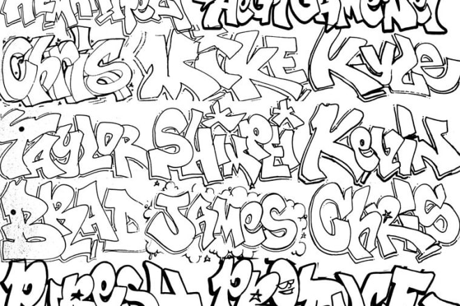 I will draw your name in fresh original graffiti letters