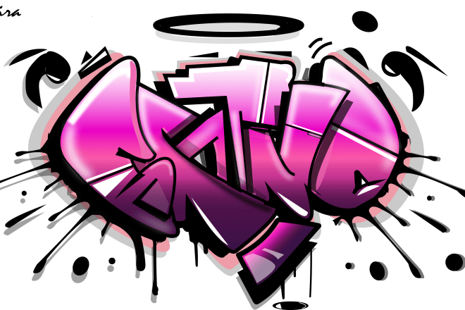 I will draw your name or any word in a wild graffiti style