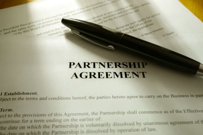 I will edit or review or draft partnership agreement