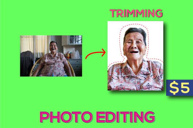 I will edit, trim, cut, crop, blur background your photo, picture or image