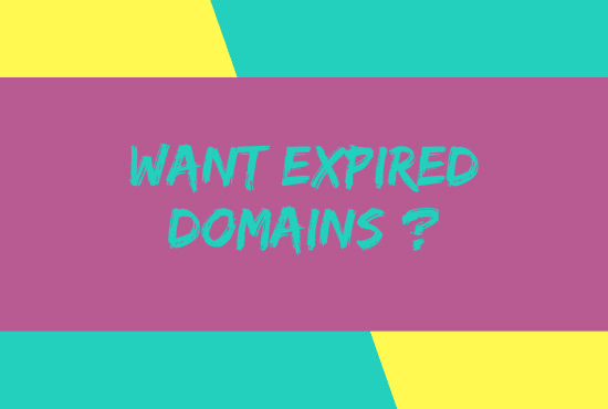 I will find expired domain names