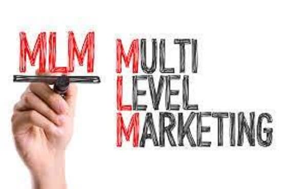 I will generate mlm leads network marketing promotion