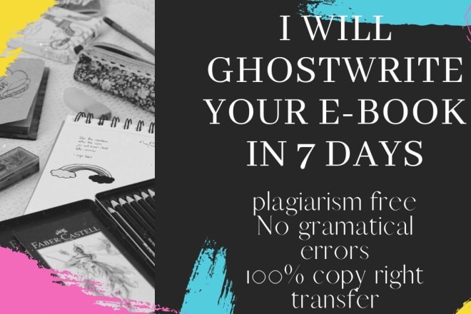 I will ghostwrite your technical and marketing ebook or book in 3 days