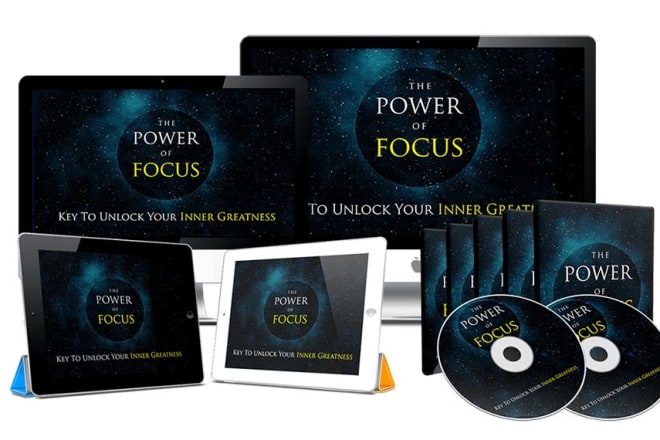 I will give power of focus premium ebook videos pl resell rights