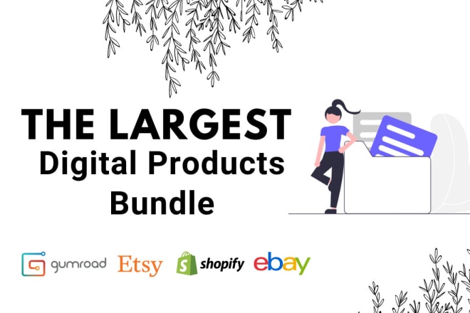 I will give reselling digital products bundle