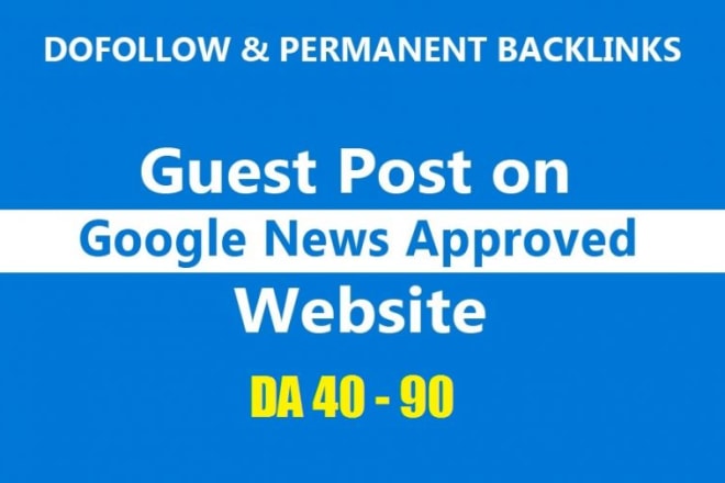 I will guest post seo dofollow backlink instant approved
