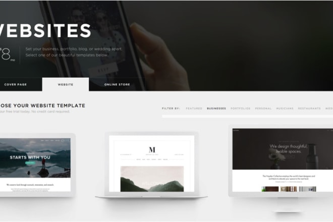 I will help you create and design squarespace website