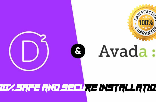 I will install a genuine license of avada and divi theme