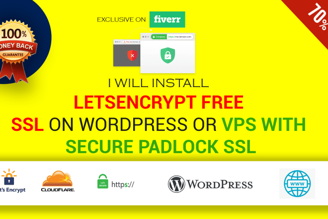 I will install letsencrypt free SSL on wordpress or vps with secure padlock ssl