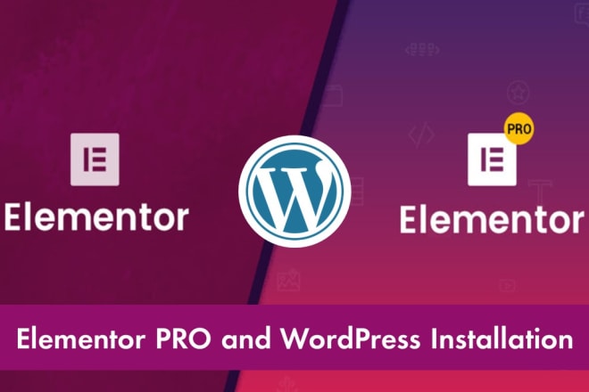 I will install wordpress and setup like demo using elementor pro