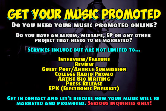 I will interview you on my indie music blog