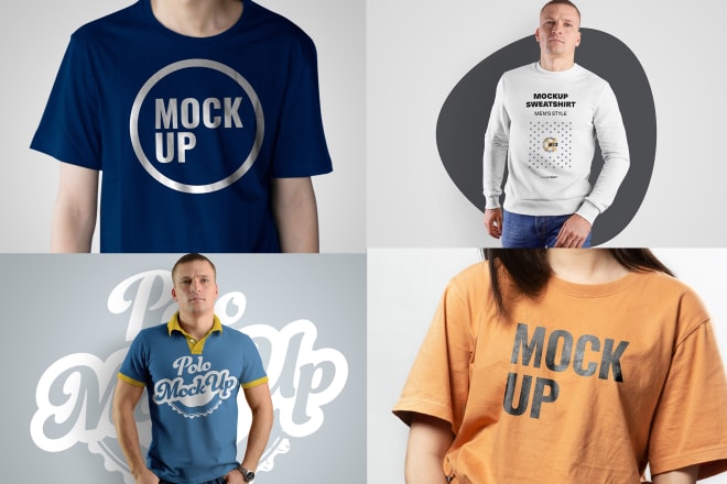 I will make 140 different realistic t shirt mock up or mockup