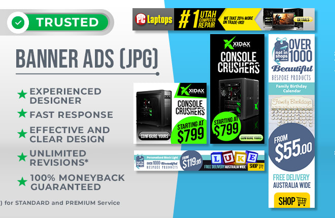 I will make a clear web banner ad design to boost your sales