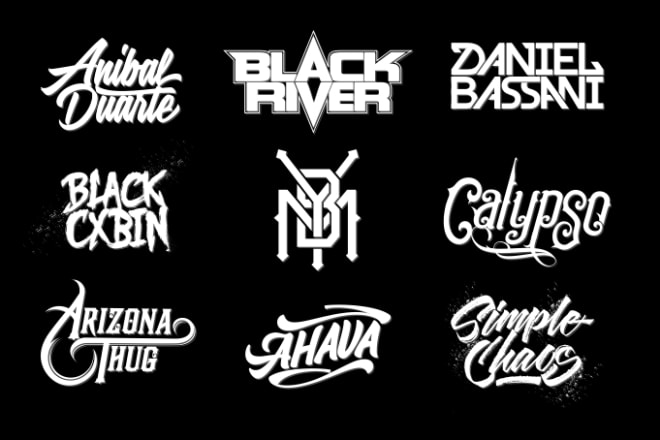 I will make a typography logo for band, dj, or musician branding