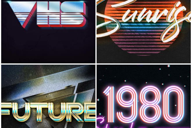 I will make an 80s retro vintage logo