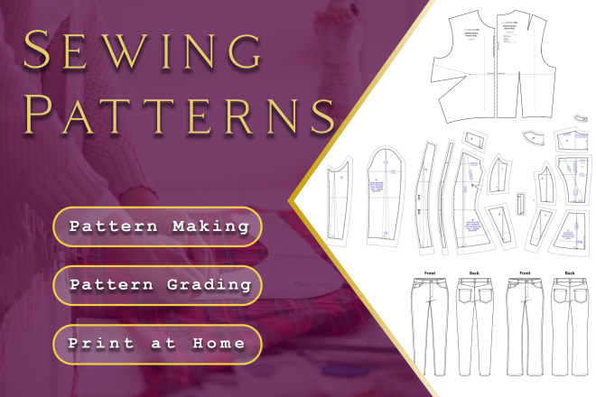 I will make clothing sewing pattern