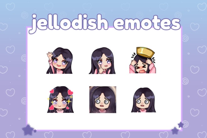 I will make cute twitch and discord anime emotes