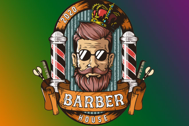 I will make design professional barber shop logo within 24 hours