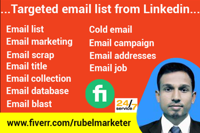 I will mass emails, database and create a 100k niche targeted email
