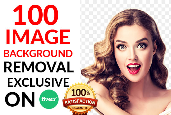 I will photo editing background removal of 100 image