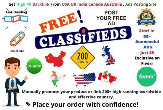 I will post your ads on 55 free usa classified ad posting site