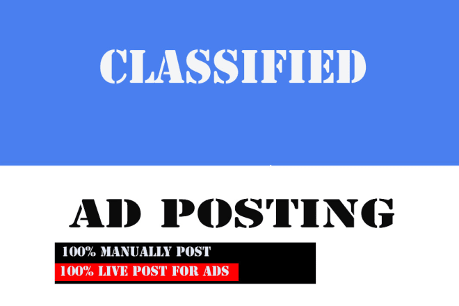 I will post your ads on top rank classified ad posting sites