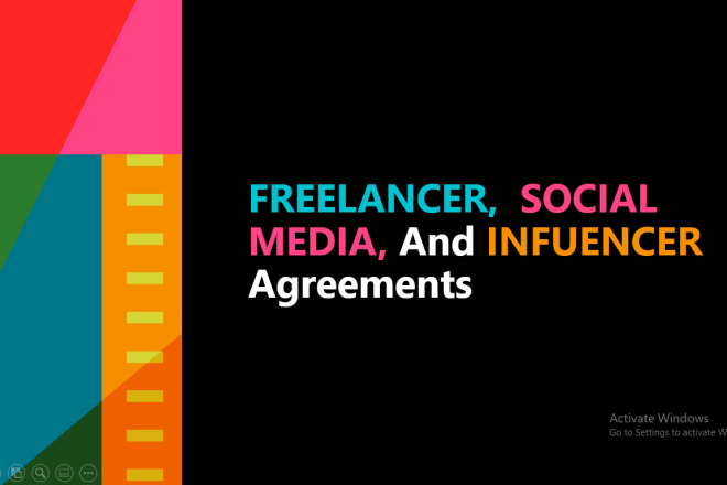 I will prepare social media, influencers and freelance contracts for you