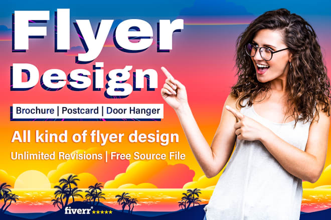I will professional flyer design event, party, business, travel, food in 24hrs