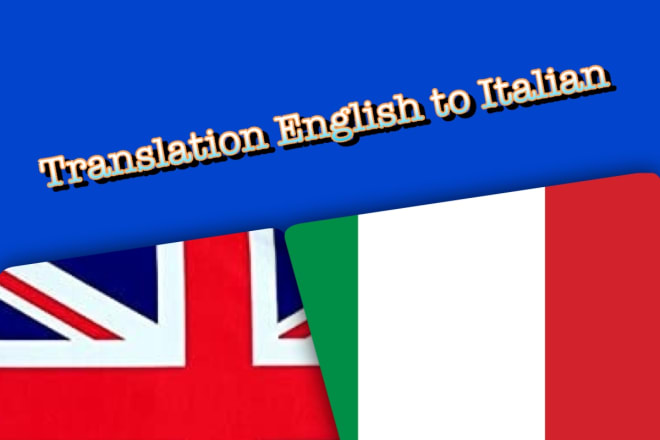 I will professionally translate from english to italian